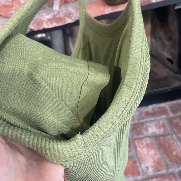 Fabletics Green Ribbed Body Suit - Picture 3 of 3